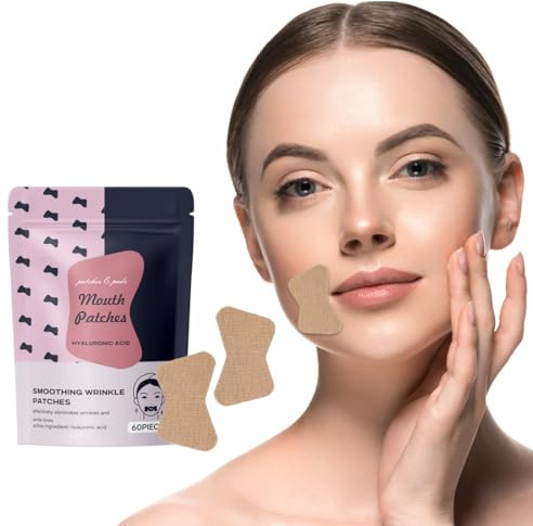 GJKLO 60 Pezzi Labbra e labbra Face taping viso Cerotti per le rughe del viso, cerotti antirughe face tape viso lifting cerotti rughe viso cerotti lifting viso kinesio tape viso rughe