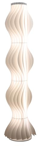 Vrygle Lampadaire sur Pied Salon Moderne: lampadaire sur pied en Acrylique avec LED 3 Températures de Couleur, Lampe sur Pied Design Artistique Unique, Hauteur 170cm pour Salon, Chambre, Bureau