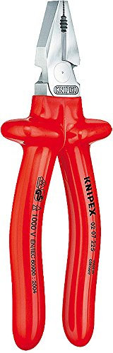 Knipex 02 07 200 – Plier (Lineman' S, Steel, Plastic, red)