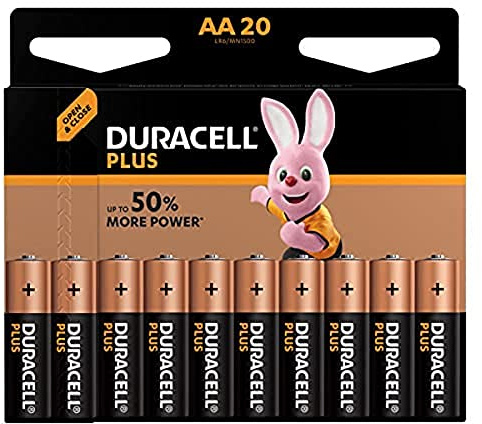 Duracell Plus AA Batteries [Pack of 20]