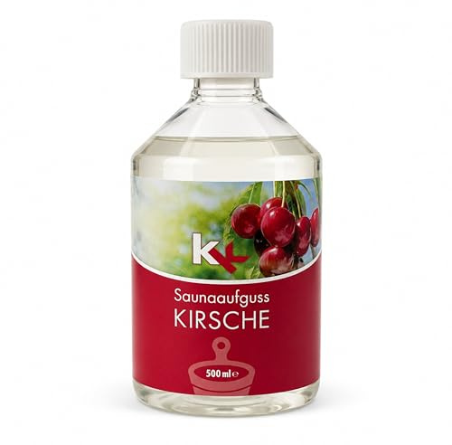 KK Sauna Aufguss Konzentrate PREMIUM - Made in Germany - Duftsorte Kirsche - 500 ml Flasche - Wellness für zu Hause
