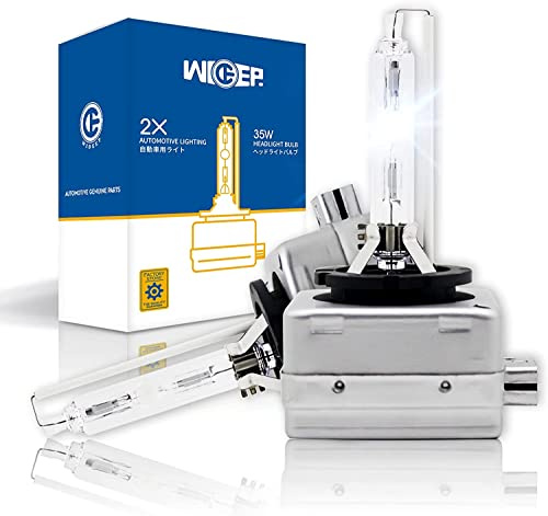 wideep D3S/D3R Xenon HID Headlight Bulbs, 6000K 35W, Car Headlight Lamp Replacement Bulbs 66340 42403 42302, 2 Pcs
