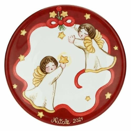 THUN - Piattino Sweet Christmas, Limited Edition 2021 - Linea Sweet Christmas - Cucina, Piattini e Altri Complementi - Porcellana - Ø 20