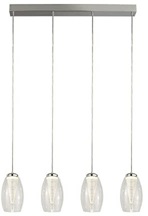 Searchlight Hängelampe Pendelleuchte Esstischlampe LED Wohnzimmerlampe 4 flammig H 150 cm