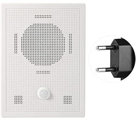 Timbre de puerta, sensor de puerta inalámbrico, sirena de entrada, timbre de bienvenida inalámbrico, alarma de puerta abierta, aviso de voz, timbre remoto para tienda en casa, hotel(UE)