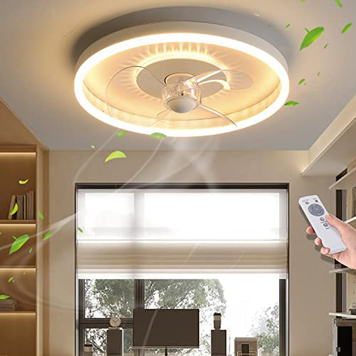 FUMIMID Deckenventilator Mit Beleuchtung LED Deckenleuchte Mit Ventilator Fernbedienung Leise 52W Dimmbar Modern Fan Deckenlampe Für Esszimmer Wohnzimmer Schlafzimmer Kinderzimmer
