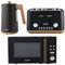 Salter COMBO-9195 Toronto Kettle, Toaster, Microwave Set – Kitchen Countertop Appliances, 1.7L Fast Boil Kettle, 4-Slice Wide Slot Toaster, 20 L Digital Microwave, 25.5cm Turntable, Black