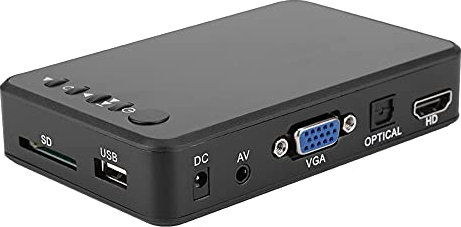 RvSky Reproductor Multimedia Mini HDMI 1080P 4K: Reproductor De Publicidad En Vídeo Compacto Y Portátil para Disco Duro, Compatible con Reproducción De Audio Y Vídeo De Alta Resolución(UE)