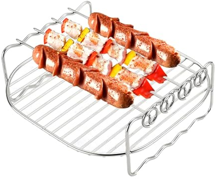 Accesorios para freír de aire con pinchos - Juego de rack de pinchos de