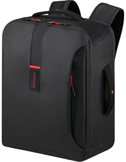 Samsonite Paradiver Light - EasyJet Handgepäck 45 x 20 x 36 cm, 33 L, 1 kg, Handgepäck, Flugzeug Rucksack M Untersetzer, Schwarz