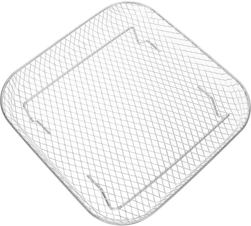 Alipis Bandeja de Malla Cuadrada para Freidora de Aire y Horno, Rejilla de Acero Inoxidable 304, Diseño Versátil para Cocinar al Vapor, Asar y Hornear, Tamaño 8.5x1.7 Pulgadas, para Uso