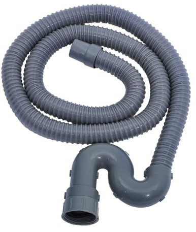 SHINEOFI 2M Ablaufschlauch Verlängerung Flexibler Wasserschlauch für Spülmaschine und Waschbecken Abwasserschlauch Einfach zu Reinigen für Badezimmer