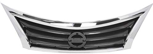 ALMULOO Upper Grille Compatible with 2013-2015 Nissan Altima Sedan Front Bumper Grill Insert Plastic(ABS) Replacement for NI1200250 623103TA0A