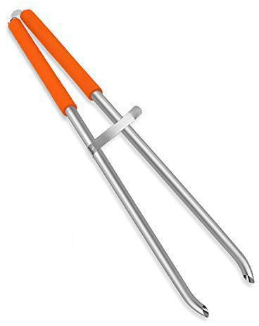 EJG 92 cm Langer Kommerziell Müll Greifen Allzweckgreifer, Leichtes Aluminium & Rostfrei, Mülleimzange, Greifhilfe, Abfallsammlung Gartennadber Plogging für die Müllabfuhr (Orange)