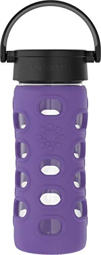 Lifefactory Glass Hydration Bottle Iris 350 ml