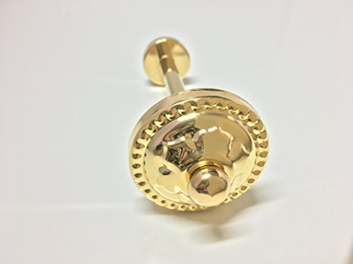 Fermatenda da muro gancio tenda ottone ganci parete gancio per tende fermatende a muro raccogli tenda tendaggi reggi tenda ambrasse per tende embrasse bastone tenda tendaggi R168 (oro lucido,12)