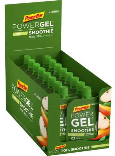 Power Barr PowerGel Smoothies Mango Apple 16x90g - Veganer Energie Smoothie + Magnesium Natrium und Maltodextrin