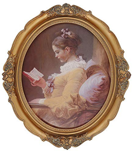 Simon's Shop Baroque Oval Frame 8x10 Vintage Picture Frames 8 x 10 in Gold for Gallery Wall Display