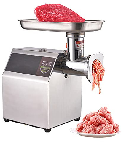 Tritacarne Elettrico Professionale Acciaio Inox, Per Carne e Salsiccia - Robot da Cucina, Macinazione Rapida,850W