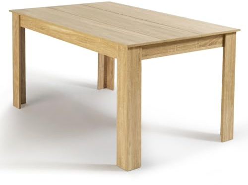 IDMarket - Table à Manger Rectangle Georgia 6 Personnes 140 x 80 cm