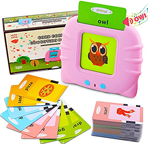 Lernspielzeug für 1, 2, 3, 4, 5, 6 Jahre, 112 Blatt, 224 Wörter, sprechende Baby-Speicherkarten, Lernspielzeug, Vorschul-Lernressource, elektronisches interaktives Spielzeug