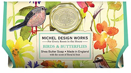Badeseife 245 g - Birds & Butterflies - von MICHEL DESIGN WORKS