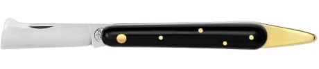 DUE BUOI 202P OT CH Coltello da Innesto Spatola Chiudibile Professionale Alberi da Frutto e Giardinaggio Acciaio Inossidabile Böhler N690 Manico in Plastica