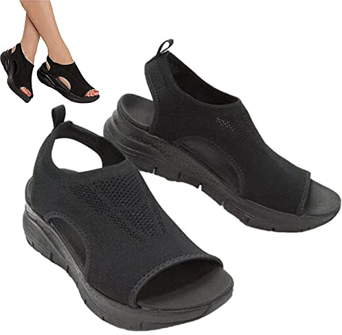 cypreason Ortopediska sandaler dam, tvättbara, sportsandaler, lätta och bekväma, sommarsandaler