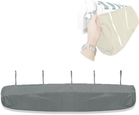 Copertura protettiva per tenda da sole – Borsa portaoggetti per baldacchino antipioggia 420D per esterni, accessori per ombrelloni per tende retrattili da 4 x 3 m (grigio)