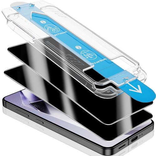UniqueMe für iPhone XS für Panzerglas Sichtschutz - Privacy Schutzfolie, Automatische Installation, Bruchsicher Militärniveau, Anti-Spy Folie, 2 Stück | Privacy Displayschutz, Automatische Installation Schutzglas, Bruchsicher Militärniveau Anti-Spy Folie Anti-Kratzer