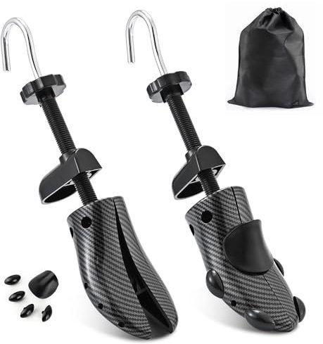 Siyecioa Schuhspanner Herren und Damen, 4-Wege Schuhdehner Schuhweiter für Einstellbare Länge und Breite Schuhstrecker, Verbessertes Modell Verdicktes Material (Schwarz, EU35-41)