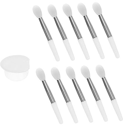 Healeved 5sätze Silikon-lippenpinseln Praktische Make-up-applikatoren Für Lippenpflege Und Lippenstiftanwendung Halbtransparente Köpfe Wiederverwendbar Für Tägliche Nutzung