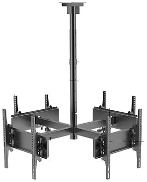 Soporte de Montaje para TV, Soporte para TV de Techo, Soporte para TV de 4 Lados, Soporte para TV de Techo, Compatible con televisores LCD LED 4K de 32 a 50 Pulgadas, Pantalla Plan