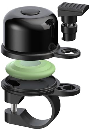 AirBell 22.2mm Fahrradklingel mit Versteck für Motorola Moto Tag, 85 dB laut, Nylon Kunststoff