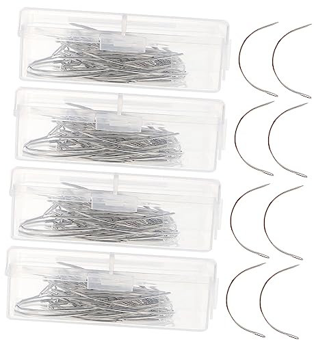Uonlytech Boîtes Aiguilles Courbées Aiguilles à Coudre Professionnelles Multifonctions Accessoire De Tissage Pratique
