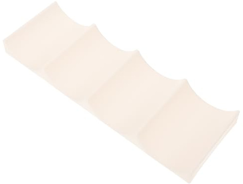 Cabilock Portabottiglie Impilabile Antiscivolo, in Pp, Vino Europeo | Scaffale Portabottiglie Vino per Frigorifero, Scanalature Ondulate, Bianco, per Bottiglie e Lattine