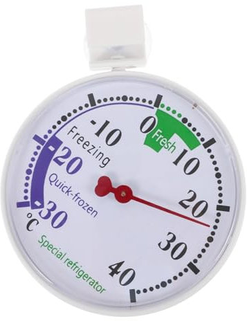 Hoement Termometro per Congelatore e Frigorifero 30° a 40° Sensore Alta Precisione in per Monitoraggio della Temperatura in Refrigerazione e Conservazione