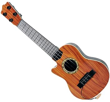 SUPVOX Chitarra Simulata in Plastica per Strumento Musicale Didattico per Principianti Sicuro e Liscio per Apprendimento Precoce per Ragazzi e Ragazze