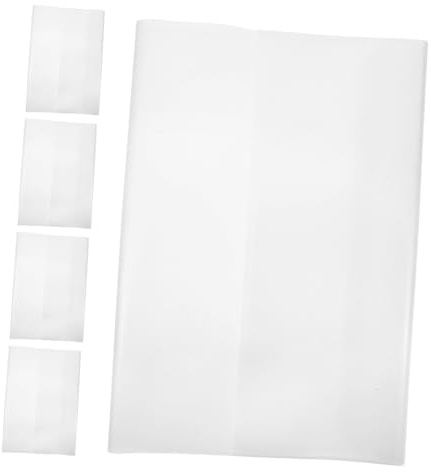 MOTHNUR Set 5 Pezzi Copertina Trasparente Per Libri 16k in Plastica Pp Copertura Protettiva Per Quaderni e Libri Scolastici