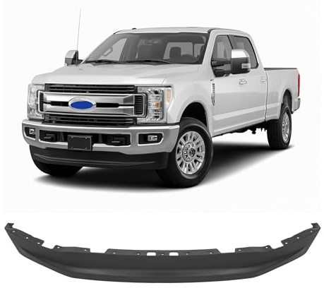 ALMULOO Front Bumper Valance Compatible with 2017-2019 Ford F-250 F-350 F-450 F-550 Super Duty Pickup 6.5 4-Wheel Drive Models Replacement for HC3Z17626AB/ HC3Z17626AE Bumper Lip Air Dam Deflector