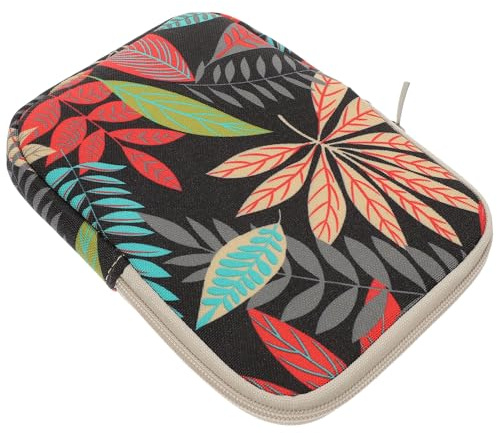 DECORNIJIA Housse liseuse Toile Résistante Pochette Protectrice Élégante pour Liseuse et Accessoires Protection Saleté et Rayures Étui Multifonctionnel pour Ebook Reader