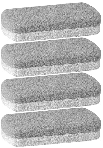 Veemoon 4 Piedras Pómez y Doble Cara para Eliminar Piel Muerta para Pies de Espuma de Vidrio Reutilizables Diseño Ergonómico en Ducha y Viajes