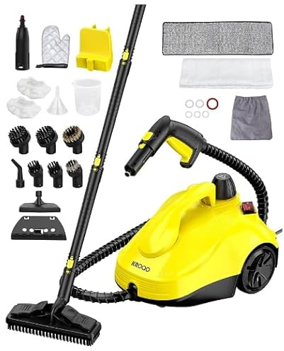 Steam Cleaner, Powerful Multi-Purpose Portable Steam Cleaner, Removes Dirt and Grease, Suitable for Multiple Uses and Various Floor Surfaces, Includes 23-Piece Accessory Kit, 16.4-Foot Power Cord