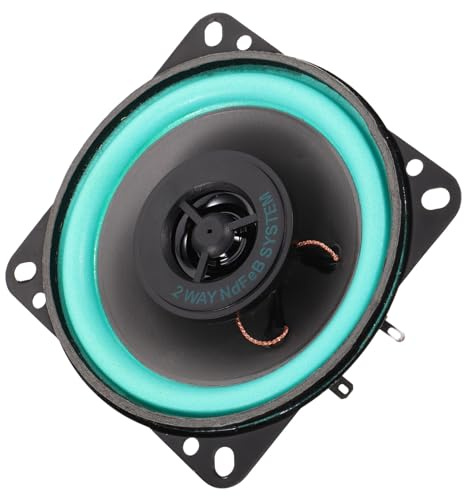 Toyvian Kit di Altoparlanti Coassiali per Auto 100 W Altoparlante Porta Anteriore Design Compatto per Impianto Stereo Auto Musica Variegata