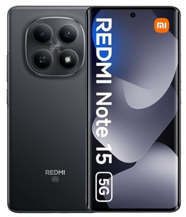 XIAOMI Redmi Note 15 5G 8GB-256GB Negro (Midnight Black) Dual SIM