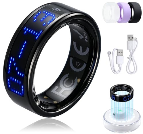 Anello Smart con Schermo LED Controllo Touch Compatibile con iOS/Android
