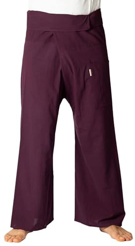 PANASIAM Fisherman Pants Unicolor, Purple, L