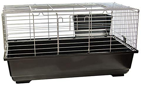 KCT Dark Grey Single Level Indoor Pet Cage Rabbit Animal Guinea Pig - 80cm