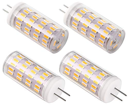 Bsxywa G4 LED 12V Lampadine, AC/DC 12V 5W Equivalente a 40W Lampada Alogena, Bianco Caldo 3000K, 400LM, Nessun Sfarfallio, Non Dimmerabile, Confezione da 4 Pezzi