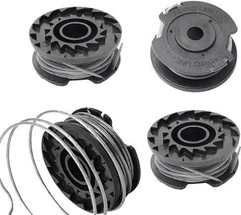4 Pezzi Bobina a Filo per Tagliabordi,4 Pezzi Φ1,65mm 4,9m F016800569&F016800385 Bobina di Ricambio Nylon,Bobine per Bosch Art 23 SL 26 SL EasyGrassCut 18 23 26 Decespugliatore